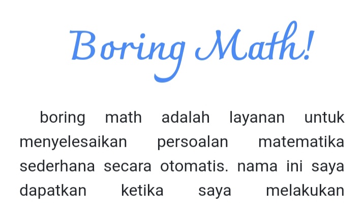 Boring Math image